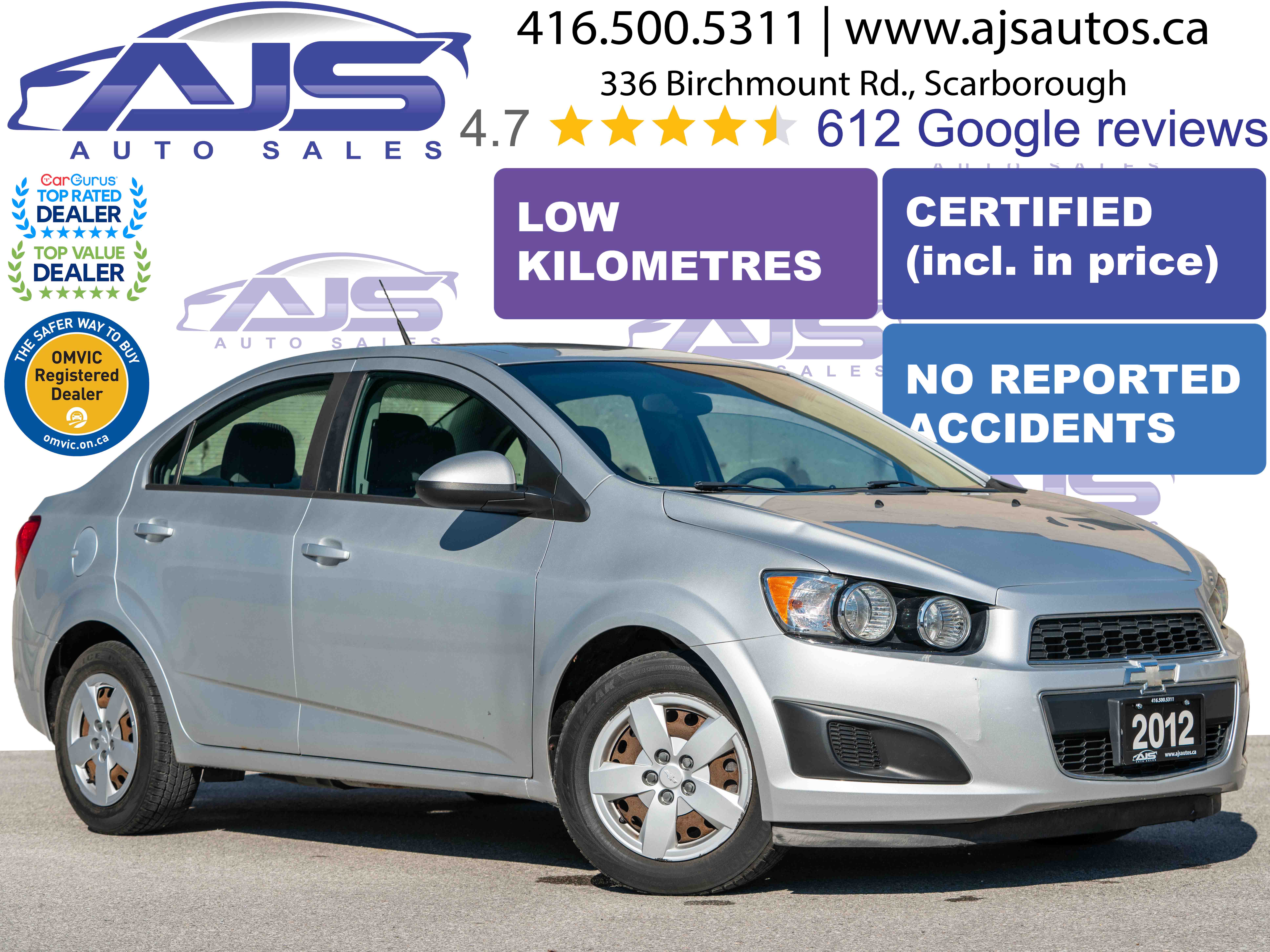 2012 Chevrolet Sonic 1LS Sedan FWD
