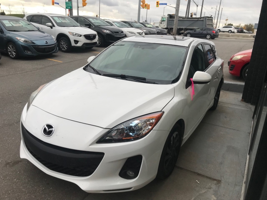 White 2012 Mazda MAZDA3 Sport Hatchback Automatic