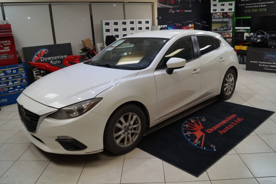 White 2015 Mazda MAZDA3 Sport Hatchback  Automatic