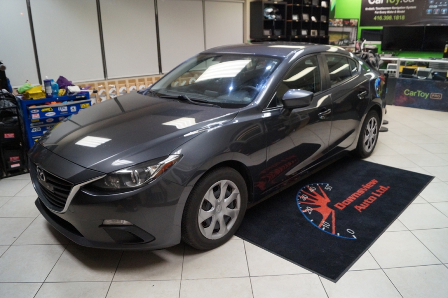 Gray 2015 Mazda MAZDA3 Sedan  Manual