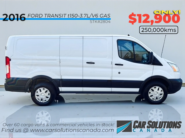 White 2016 Ford Transit Cargo Van Rear-Wheel Drive Automatic