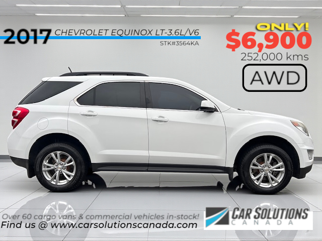 White 2017 Chevrolet Equinox SUV / Crossover All-Wheel Drive Automatic