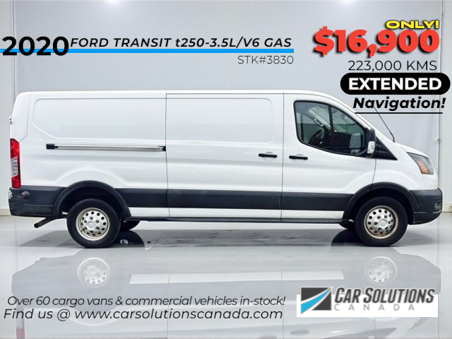 White 2020 Ford Transit Cargo Van Rear-Wheel Drive Automatic
