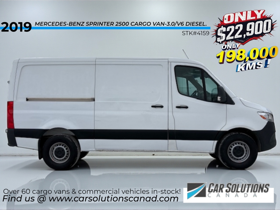 White 2019 Mercedes-Benz Sprinter Cargo Van 4X2 Automatic