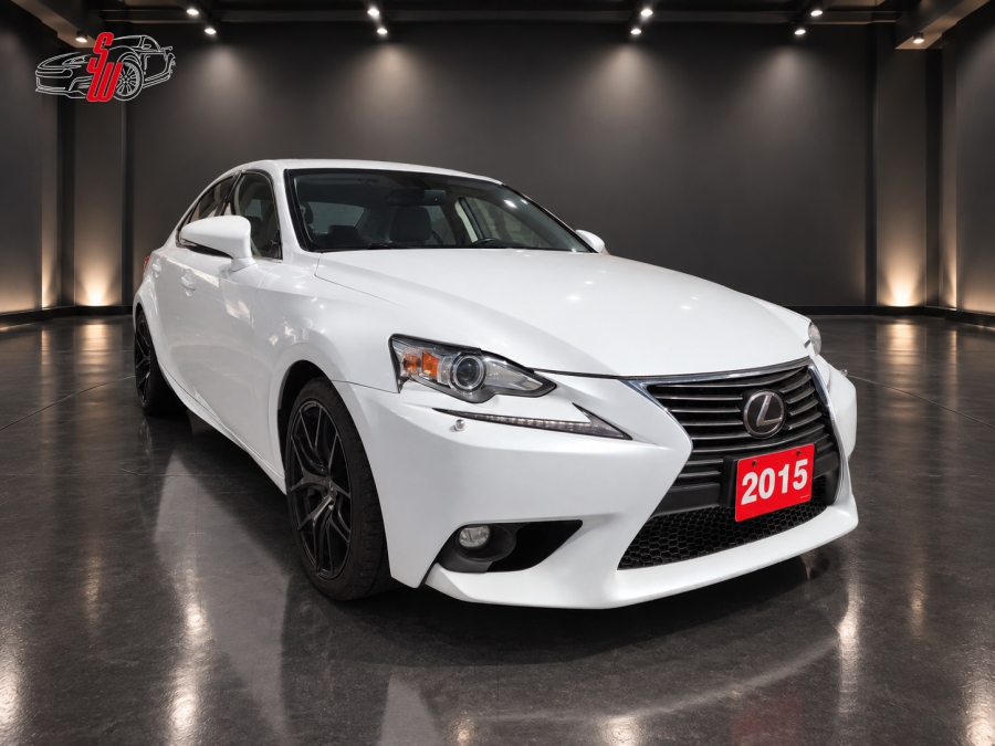 White 2015 Lexus IS Sedan All-Wheel Drive Automatic