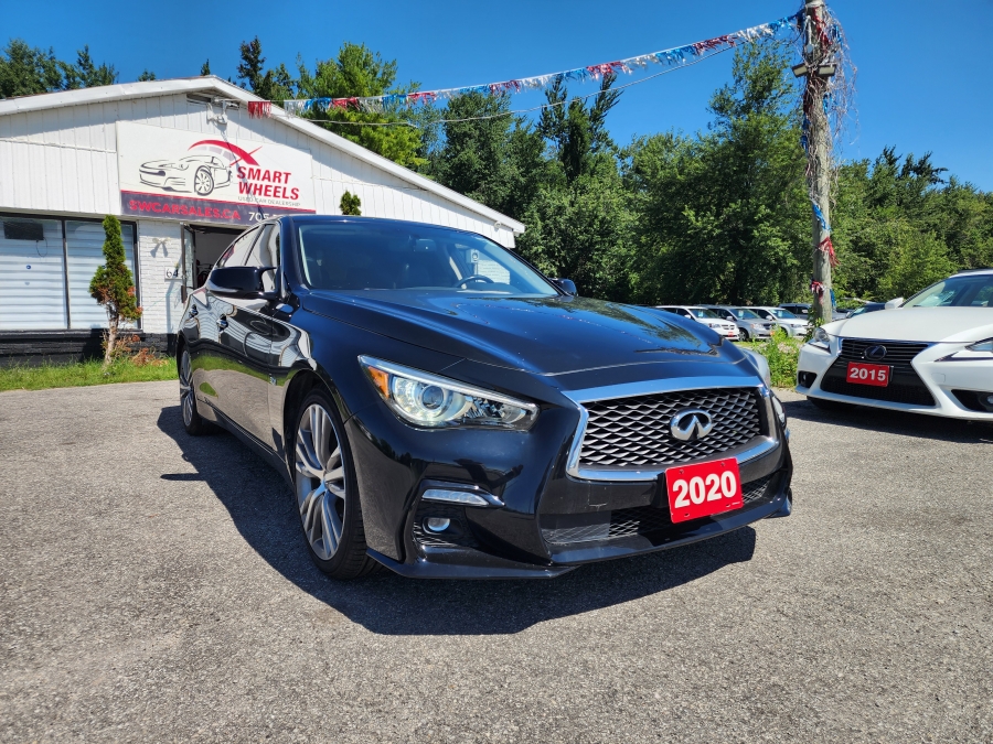 Black 2020 INFINITI Q50 Sedan All-Wheel Drive Automatic