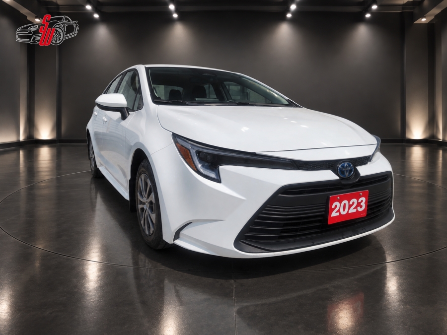 White 2023 Toyota Corolla Hybrid Sedan Front-Wheel Drive Automatic
