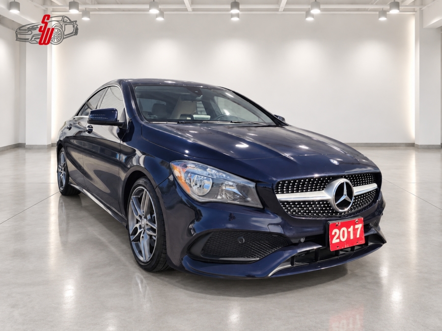 Blue 2017 Mercedes-Benz CLA Sedan All-Wheel Drive Automatic