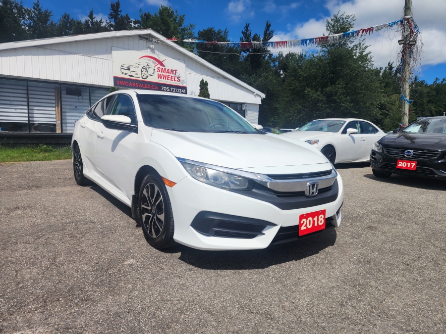 White 2018 Honda Civic Sedan Front-Wheel Drive Manual