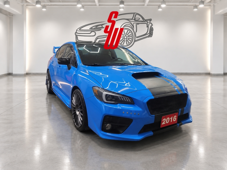 Blue 2016 Subaru WRX STI Sedan All-Wheel Drive Manual
