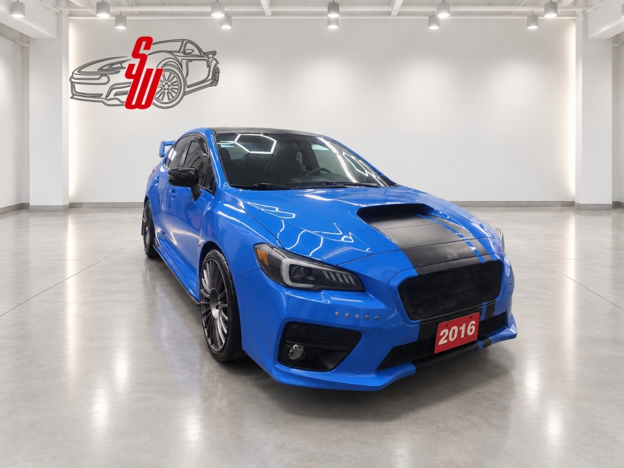 Blue 2016 Subaru WRX STI Sedan All-Wheel Drive Manual