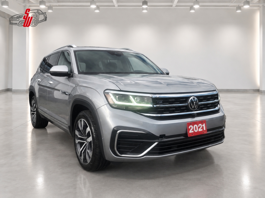Silver 2021 Volkswagen Atlas SUV / Crossover All-Wheel Drive Automatic