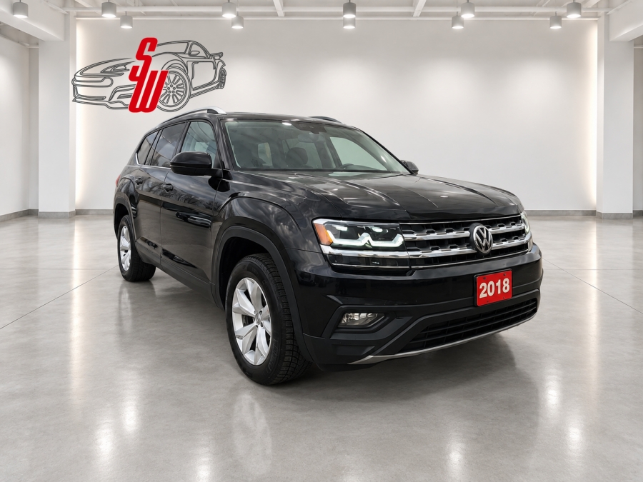 Black 2018 Volkswagen Atlas SUV / Crossover All-Wheel Drive Automatic