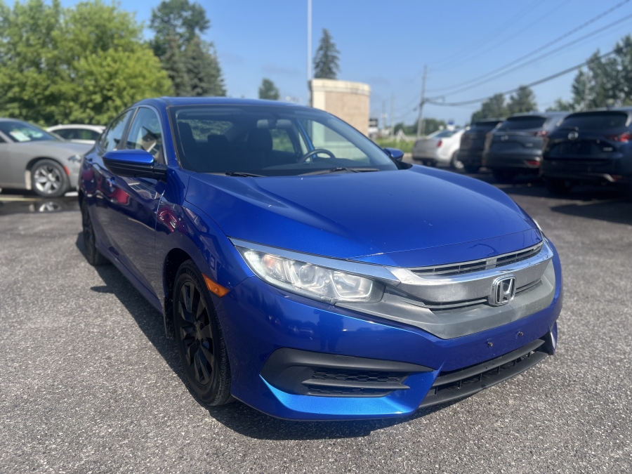 Blue 2018 Honda Civic Sedan Front-Wheel Drive Continuously Variable Transmission