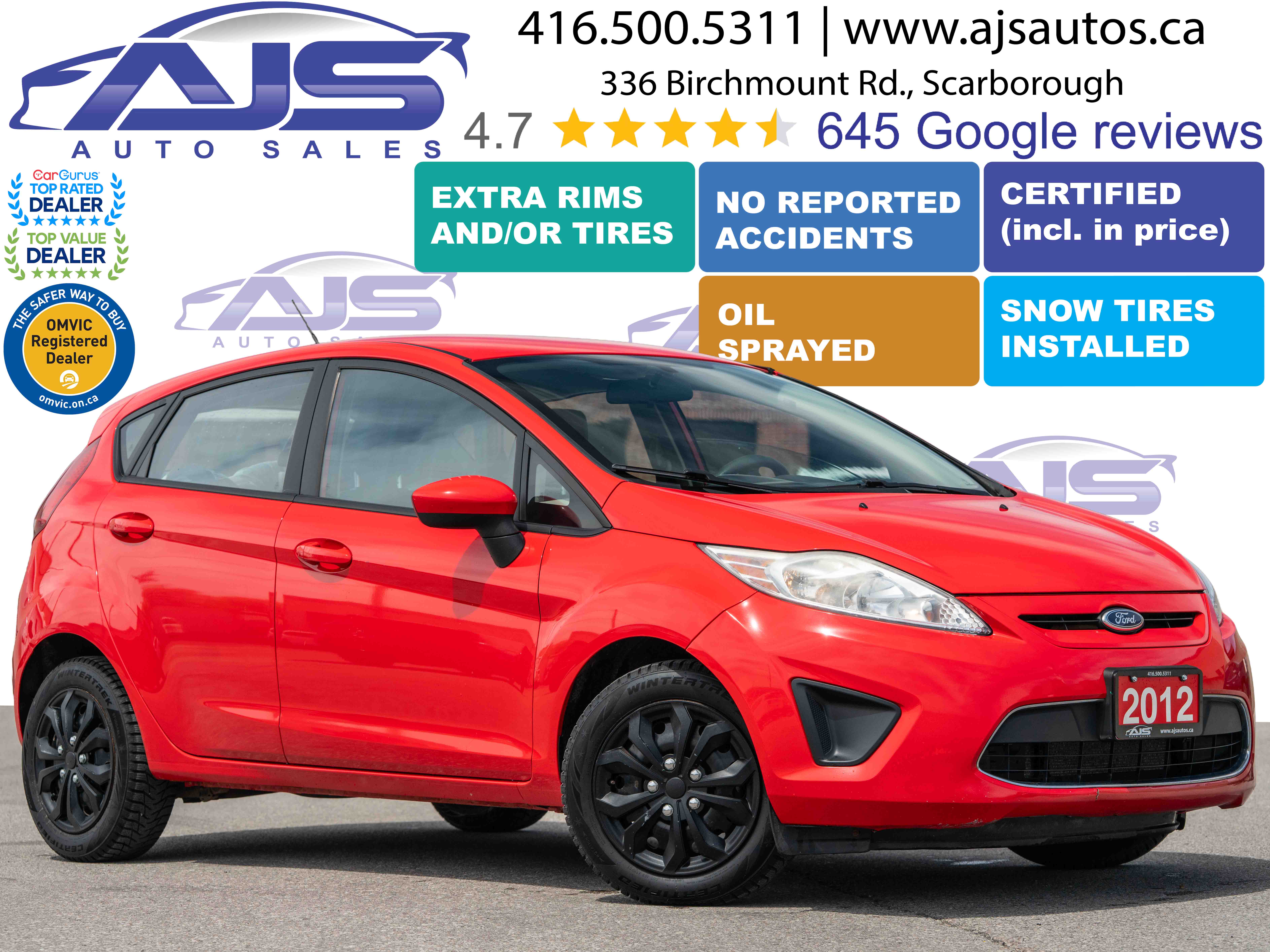 Red 2012 Ford Fiesta SE Hatchback Hatchback Front-Wheel Drive Automatic