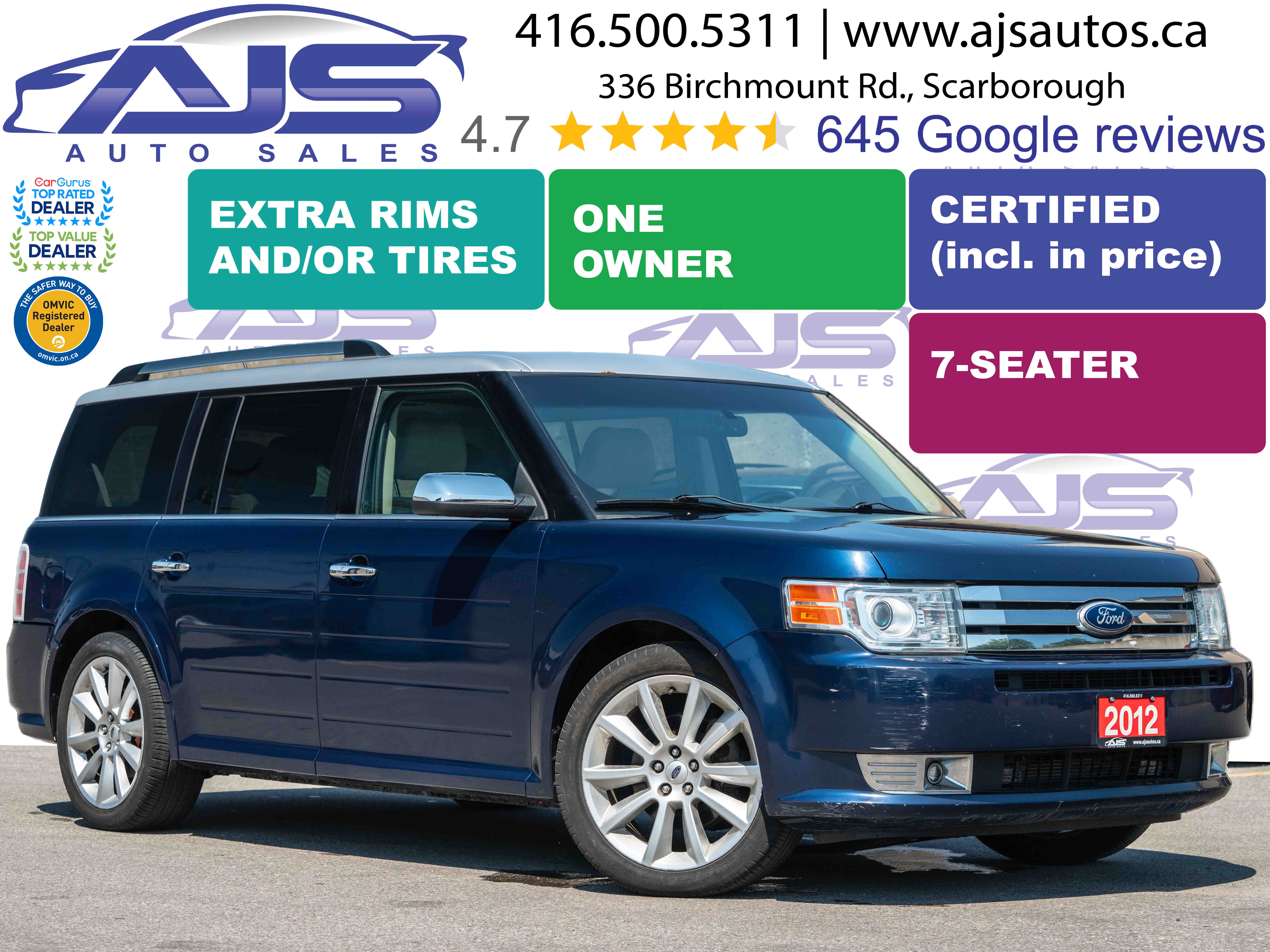 Blue 2012 Ford Flex SUV / Crossover Front-Wheel Drive Automatic