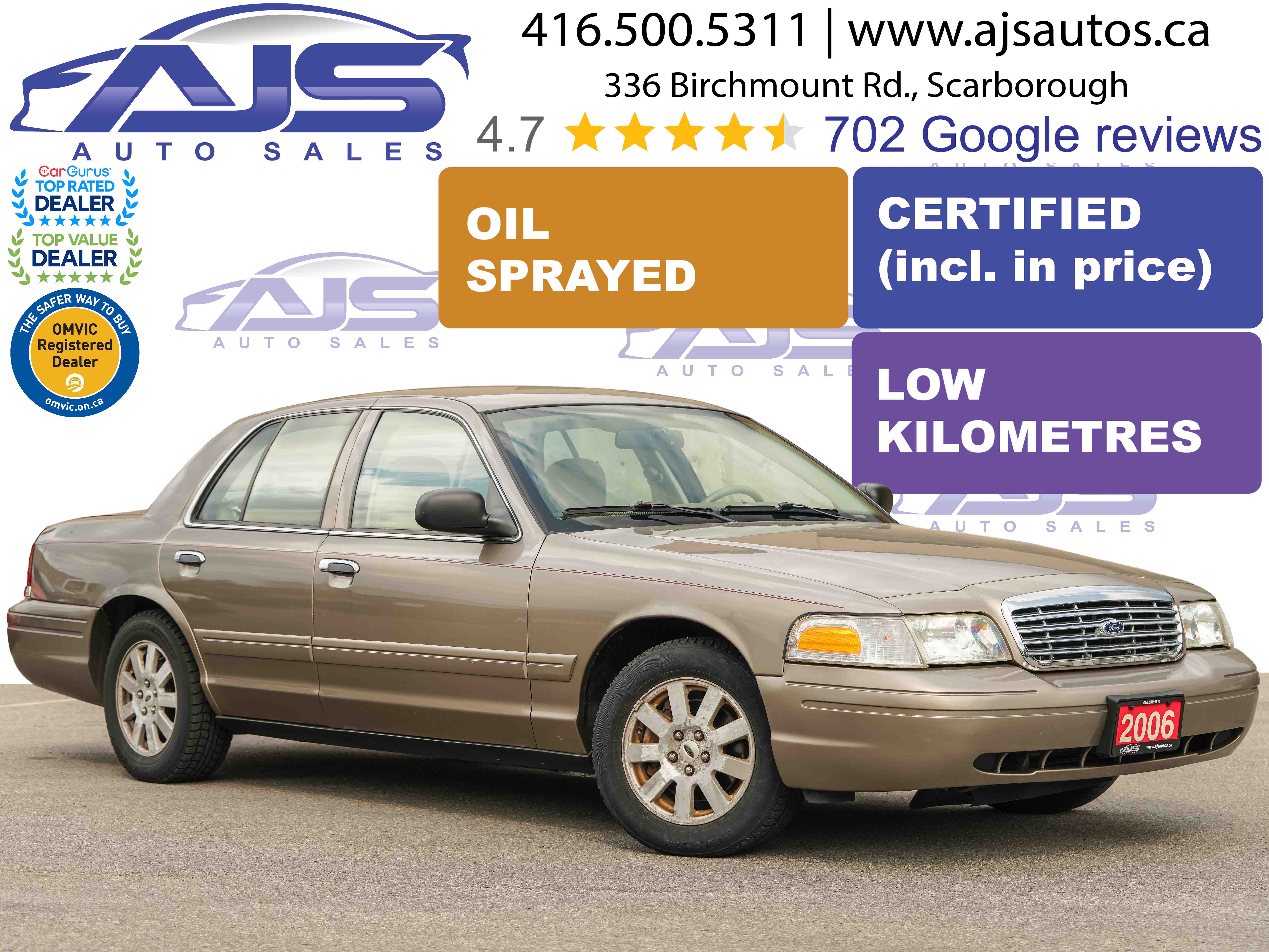 Gray 2006 Ford Crown Victoria Sedan Rear-Wheel Drive Automatic