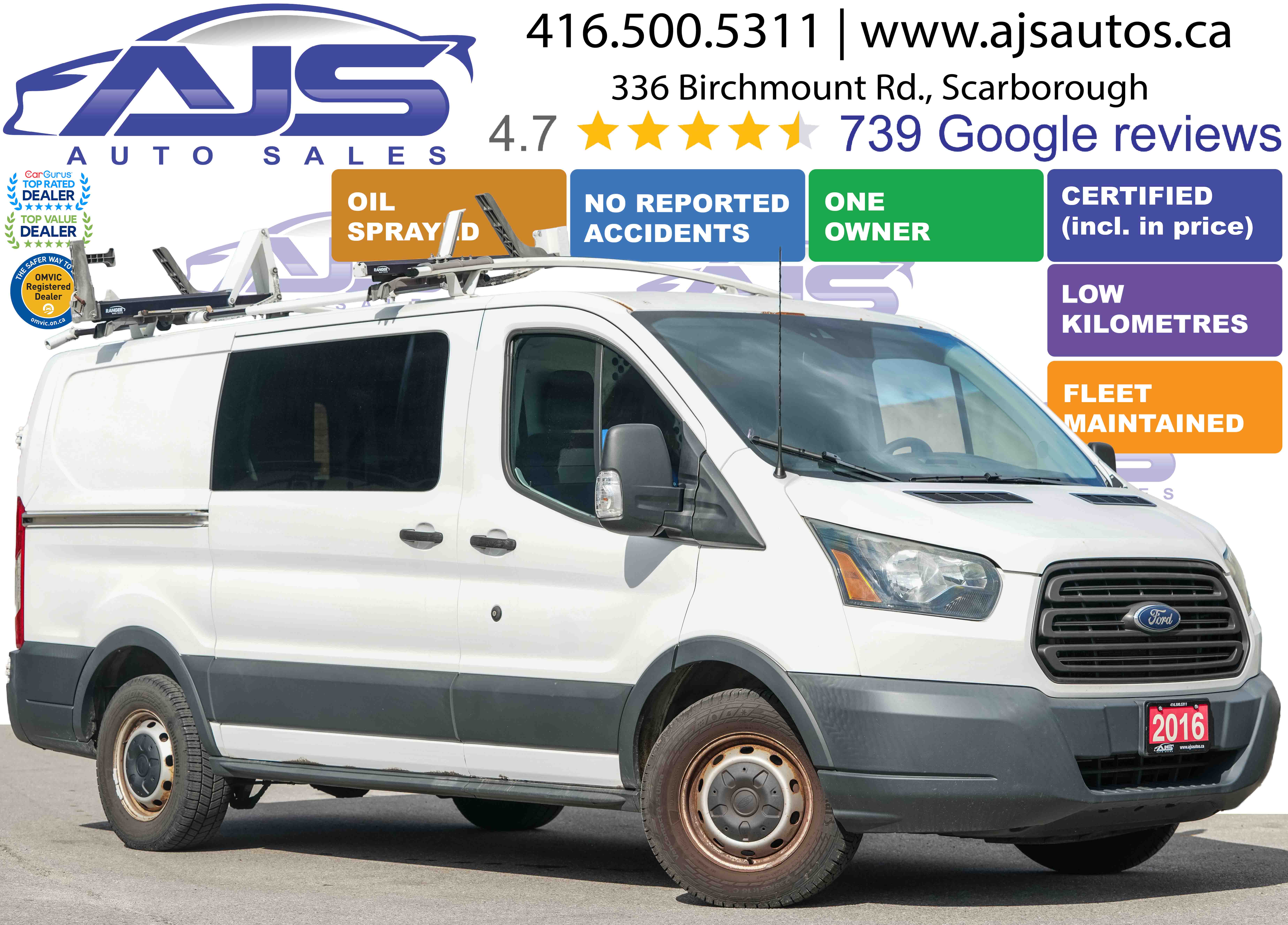  2016 Ford Transit Cargo 150 3dr SWB Low Roof with Sliding Passenger Side Door   