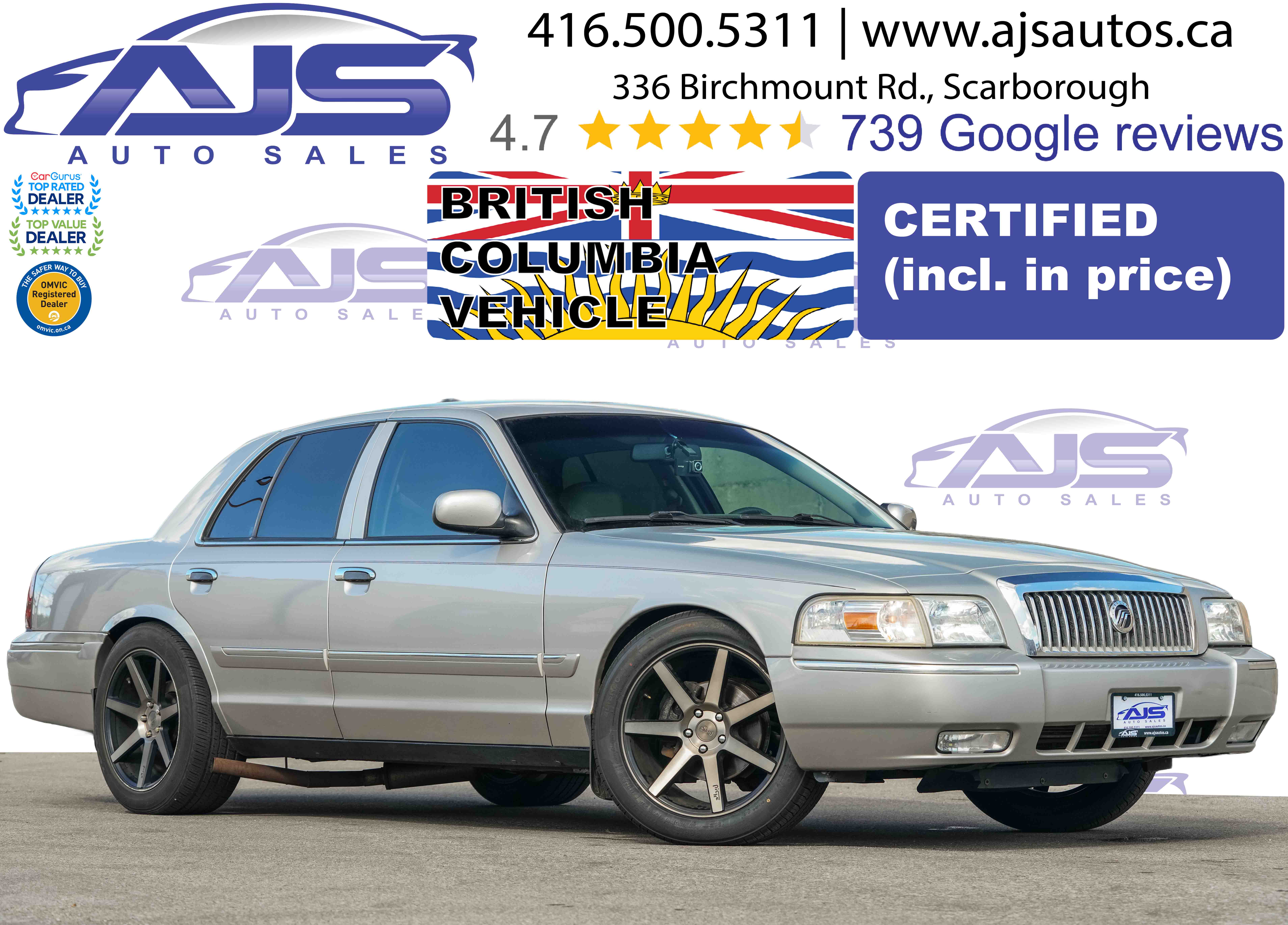 Gray 2007 Mercury Grand Marquis Sedan Rear-Wheel Drive Automatic