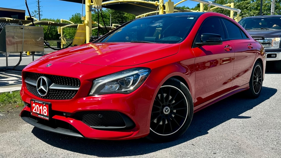 Red 2018 Mercedes-Benz CLA 250 4MATIC Sedan All-Wheel Drive 7-Speed Automatic