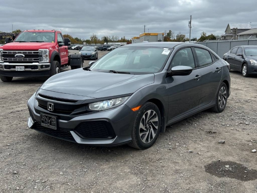 Gray 2017 Honda Civic Hatchback Hatchback Front-Wheel Drive Manual