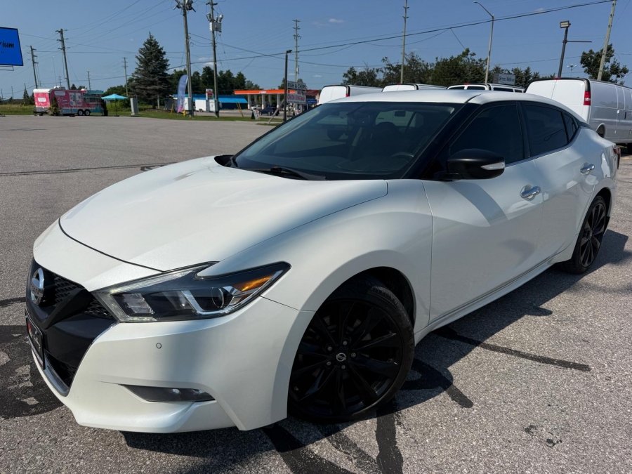 White 2018 Nissan Maxima Sedan Front-Wheel Drive 7-Speed CVT