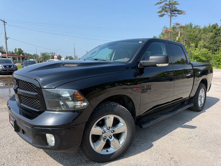 Black 2019 RAM 1500 Pickup Truck Four-Wheel Drive Automatic