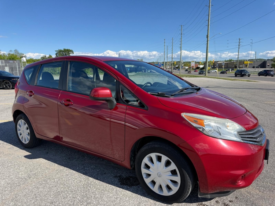 Red 2014 Nissan Versa Note SV Hatchback Front-Wheel Drive Automatic