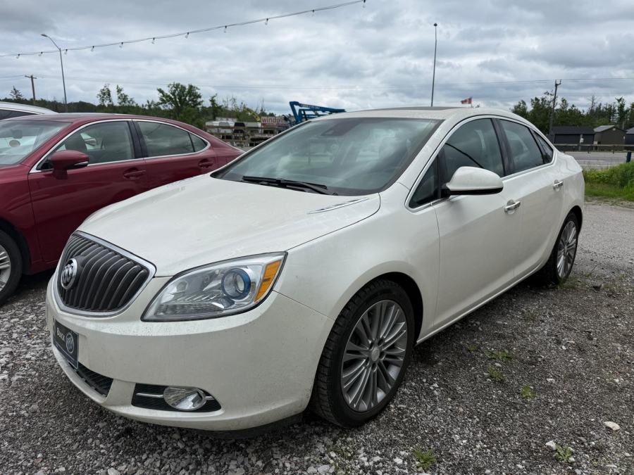 White 2014 Buick Verano Leather FWD Sedan Front-Wheel Drive Automatic