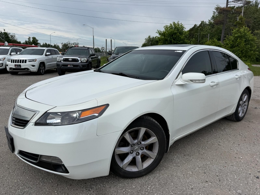 White 2014 Acura TL Sedan Front-Wheel Drive Automatic