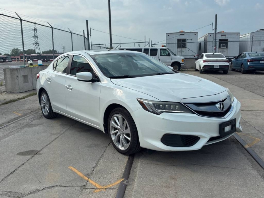 White 2017 Acura ILX Sedan Front-Wheel Drive Automatic