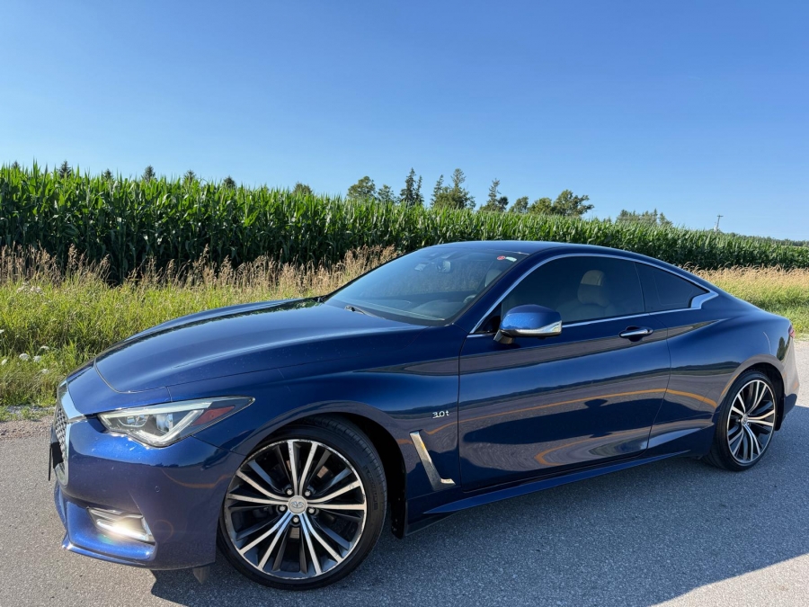 Blue 2017 INFINITI Q60 Coupe All-Wheel Drive Automatic