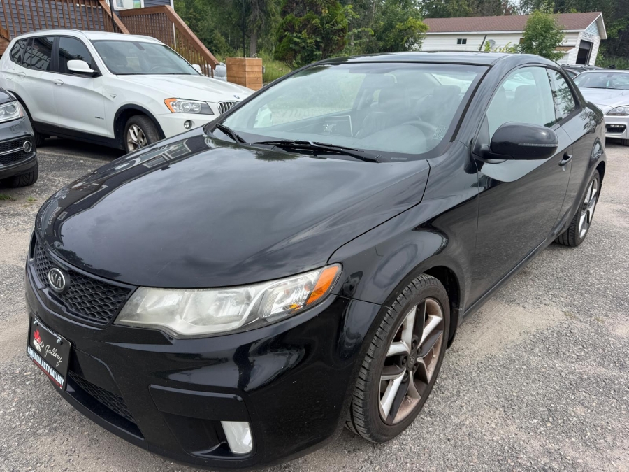Black 2013 Kia Forte Koup Coupe Front-Wheel Drive Automatic
