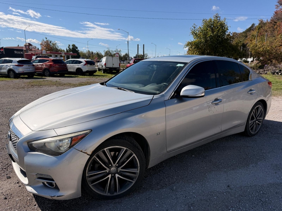 Silver 2015 INFINITI Q50 Sedan All-Wheel Drive Automatic