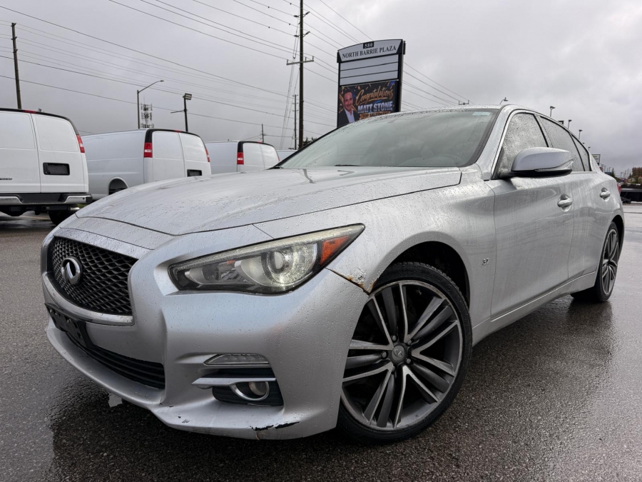 Silver 2015 INFINITI Q50 Sedan All-Wheel Drive Automatic