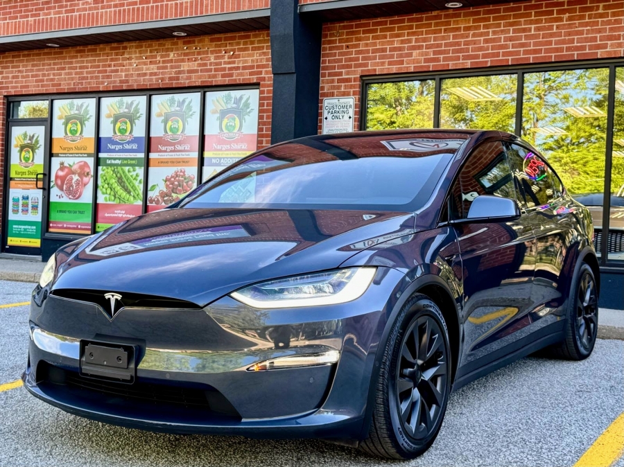 Gray 2023 Tesla Model X Sedan All-Wheel Drive Automatic