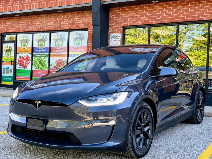 Gray 2023 Tesla Model X Sedan All-Wheel Drive Automatic