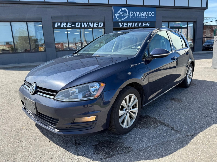 Blue 2017 Volkswagen Golf Hatchback Front-Wheel Drive Manual