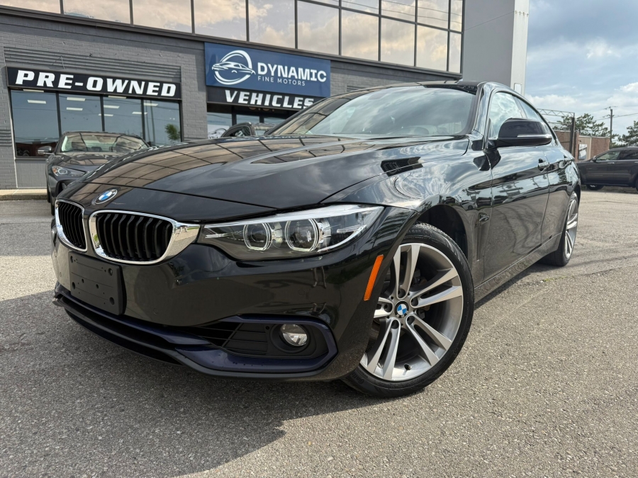 Black 2018 BMW 4 Series 430i xDrive Gran Coupe AWD Sedan All-Wheel Drive Automatic