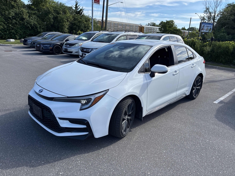 White 2024 Toyota Corolla Hybrid Sedan All-Wheel Drive Continuously Variable Transmission