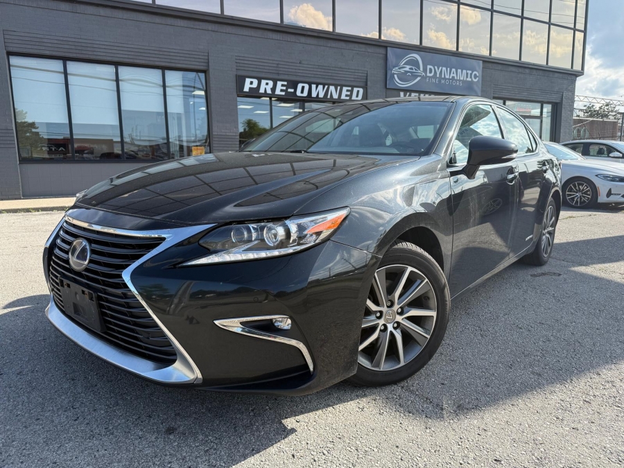 Black 2016 Lexus ES Hybrid Sedan Front-Wheel Drive Automatic