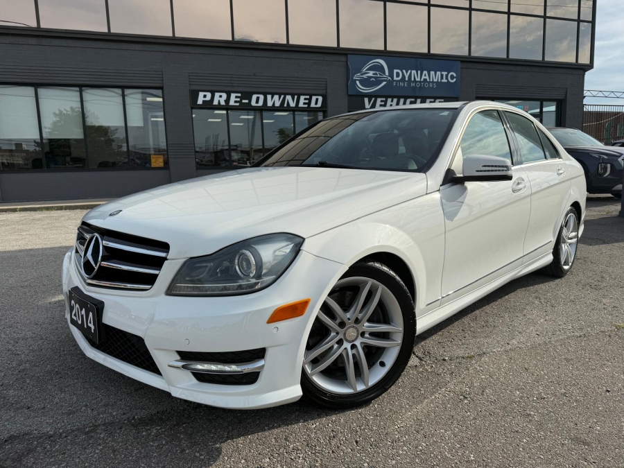 White 2014 Mercedes-Benz C-Class Sedan All-Wheel Drive Automatic