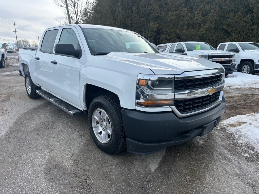 White 2018 Chevrolet Silverado 1500 Pickup Truck Four-Wheel Drive Automatic
