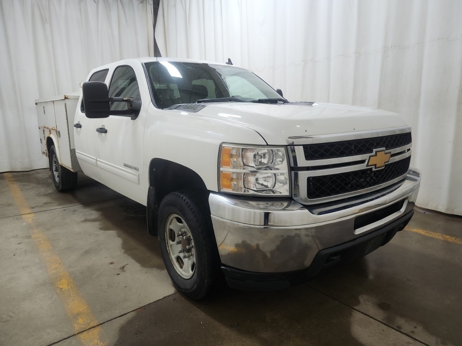 White 2012 Chevrolet Silverado 3500HD Pickup Truck Four-Wheel Drive 6-Speed Automatic