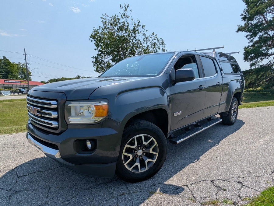 Gray 2015 GMC Canyon Pickup Truck Four-Wheel Drive Automatic