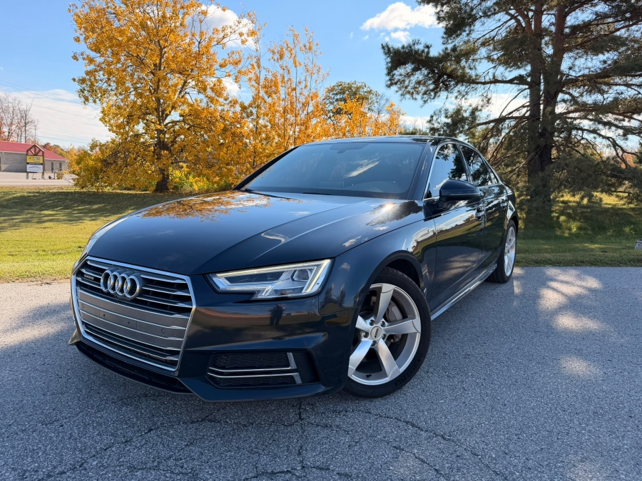 Blue 2017 Audi A4 Sedan All-Wheel Drive Automatic